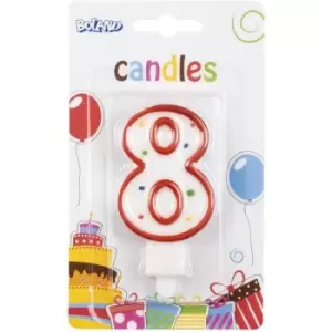 Number 8 Birthday Candle