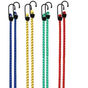 8x Elastic Bungee Strap Luggage Cord Wires 40 - 100cm x 8mm a~