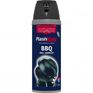 Plastikote BBQ Spray Aerosol Paint Black 400ml