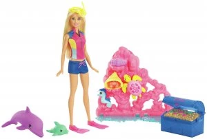 Barbie Dolphin Magic Ocean Treasure Playset