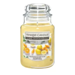 Yankee Candle Home Inspiration Citrus Spice Large Jar, Yellow