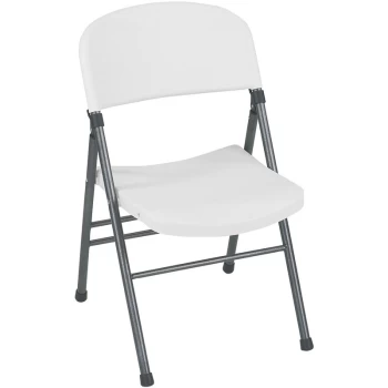 COSCO 4 Pack Of Indoor Outdoor Molded Resin Folding Dining Chairs - White