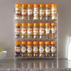 Neo Chrome Free Standing 3 Tier Table Top Spice Rack