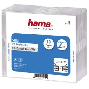 Hama Slim Double CD Jewel Case