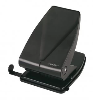 Q Connect Hole Punch Heavy Duty Black