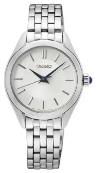 Seiko SUR537P1 Womens White Dial Stainless Steel Watch