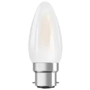 LED Frosted Filament 40W Candle BC (B22d) 3 PACK