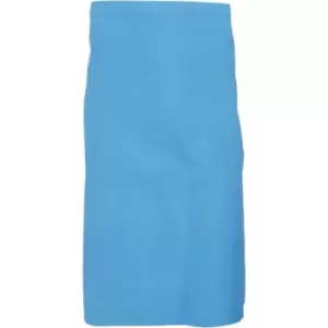 Dennys Adults Unisex Catering Waist Apron With Pocket (One Size) (Mid Blue) - Mid Blue