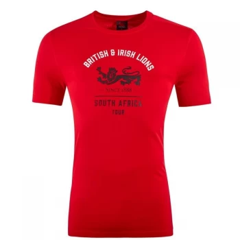 Canterbury British and Irish Lions Graphic T Shirt Mens - Red