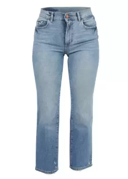DL1961 Womens Patti Straight Jeans In Reef
