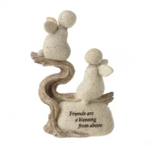 Friends Are Blessing Angels Resin Stone Ornament by Heaven Sends