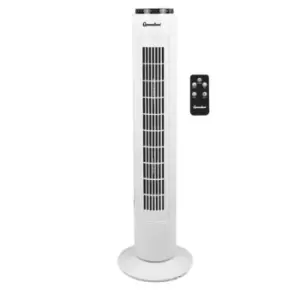 Groundlevel Remote Control 29" Oscillating Tower Fan