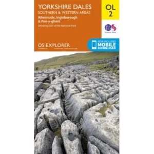 Yorkshire Dales South & Western by Ordnance Survey (Sheet map, folded, 2016)