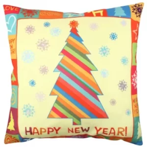 A11848 Multicolor Cushion Happy New Year