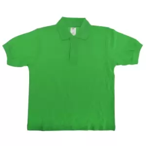 B&C Kids/Childrens Unisex Safran Polo Shirt (Pack of 2) (5-6) (Real Green)