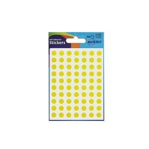 Original Avery 32 303 Yellow Coloured Labels in Packets 10 Packs 520