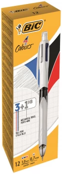 Original Bic 4 Colour Ballpoint Pen and Mechanical Pencil