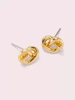 Kate Spade Loves Me Knot Stud Earrings, Gold, One Size