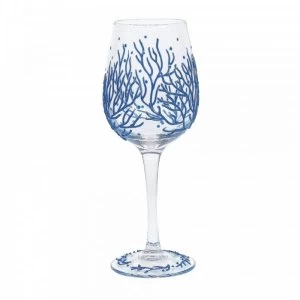 Coral Wine Glass