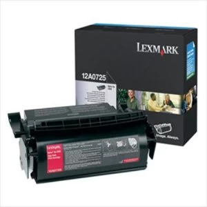 Lexmark 12A0725 Black Laser Toner Ink Cartridge