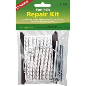 Coghlans Tent Pole Repair Kit Compact Field Repair Pack, White