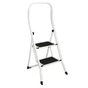 Folding step stool - 2 tread - EN 14183 compliant, GS & TUV certified - 150kg load capacity