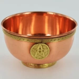 Copper Bowl Pentagram 10 cm