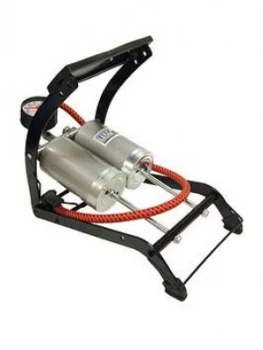 Streetwize Accessories Deluxe Quality Twin Cylinder Foot Pump-270 Gauge