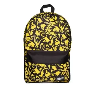 Pokemon Pikachu All-over Print Basic Backpack, Yellow/Black...
