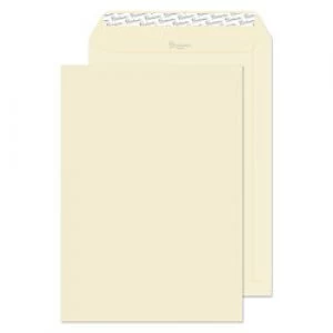 PREMIUM Woven Envelopes C4 Peel & Seal 324 x 229mm Plain 120 gsm Cream Wove Pack of 20
