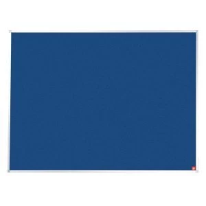 5 Star Office 1800 Felt Noticeboard with Fixings and Aluminium Trim Blue