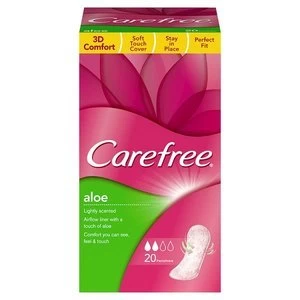 Carefree Aloe Breathable Pantyliners 20 Pack