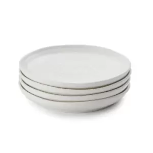 Portmeirion Sophie Conran 6.5" Coupe Plate Set Of 4, White