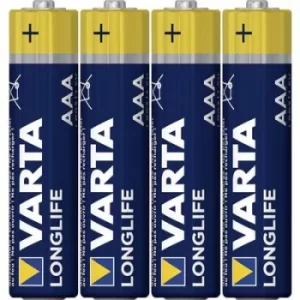 Varta Longlife LR03 AAA battery Alkali-manganese 1200 mAh 1.5 V 4 pc(s)