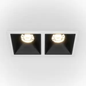Maytoni Lighting - Maytoni Maytoni Alfa LED Twin Recessed Downlight White, Black, 900lm, 3000K