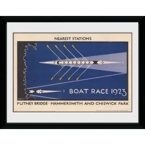 Transport For London Boat Race 12" x 16" Framed Collector Print