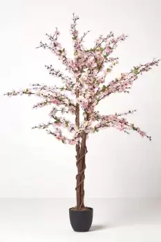 Artificial Blossom Tree with Light Pink Silk Flowers - 5 Feet