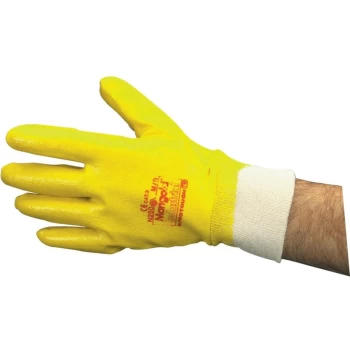 N250Y Nitro Tough Light F/C K/W Gloves Size 8 - Marigold