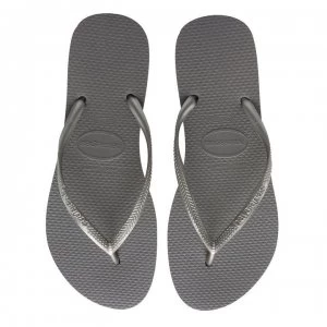 Havaianas Slim Flip Flops - Silver