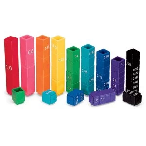Learning Resources Fraction Tower Equivalency Cubes (Set of 51)