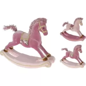 The Spirit Of Christmas Rocking Horse 31 - Pink