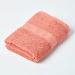HOMESCAPES Turkish Cotton Hand Towel, Burnt Orange - Burnt Orange