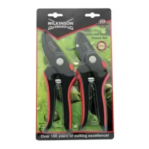 Bypass & Anvil Pruners SetTwin Pack On Blister Card - P-1111243W - Wilkinson Sword