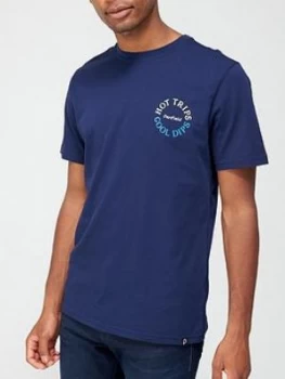 Penfield Penfield Chest Print T-Shirt, Navy, Size S, Men
