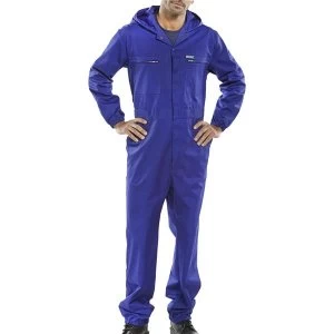 Super Click Workwear Hooded Boilersuit Royal Blue Size 44 Ref