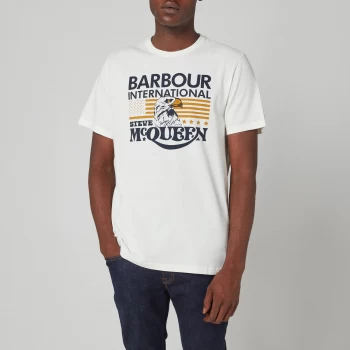Barbour X Steve McQueen Mens Eagle T-Shirt - Whisper White - M