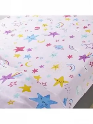 Catherine Lansfield Happy Stars Fitted Sheet