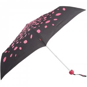 Lulu Guinness Raining Lips Umbrella - Black