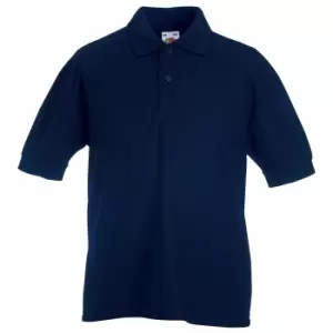 Fruit Of The Loom Childrens/Kids Unisex 65/35 Pique Polo Shirt (3-4) (Deep Navy)