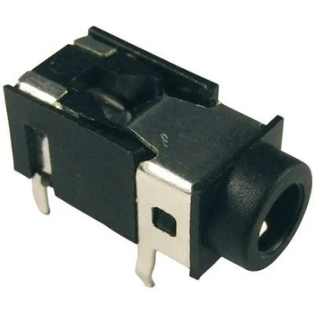 3.5mm audio jack Socket horizontal mount Number of pins 4 Stereo Black Cliff FC68127